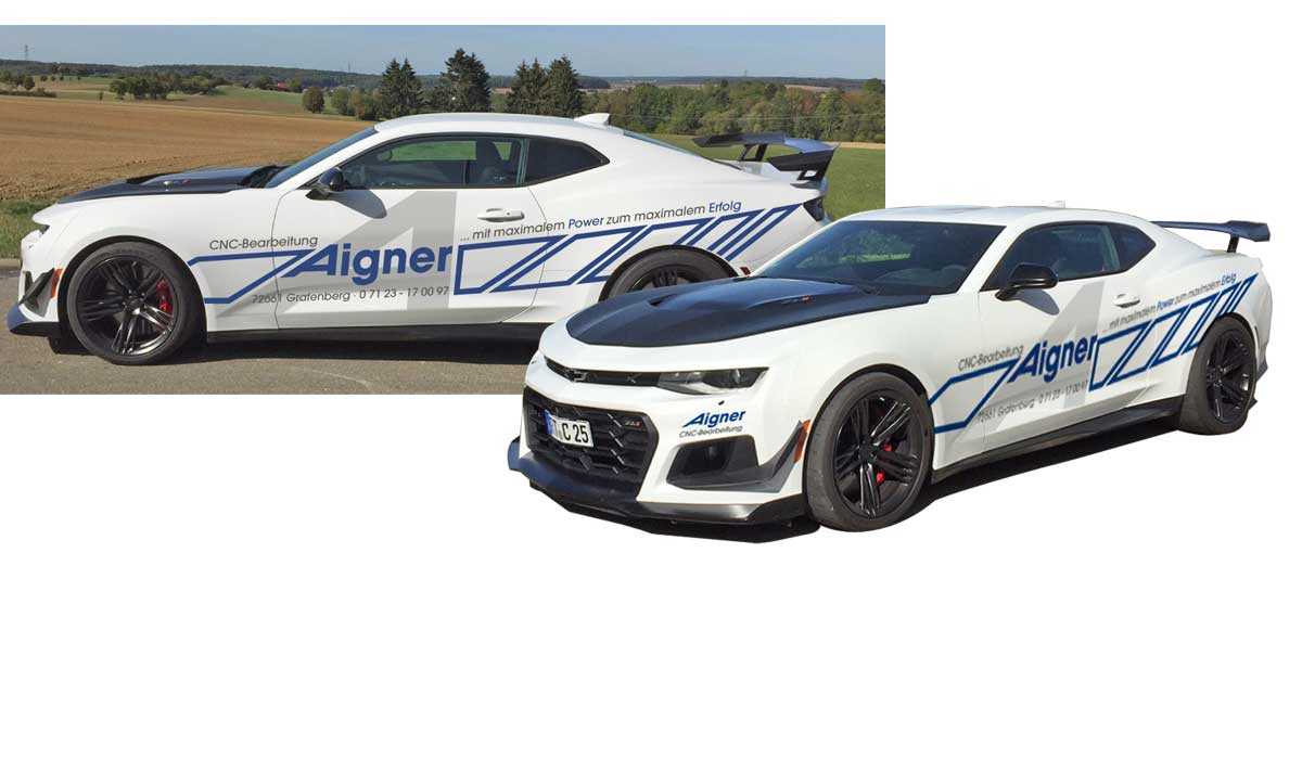 Autobeschriftung, Camaro, Renndesign
